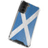 Scotland Flag Distressed Galaxy S21 FE Clear Case